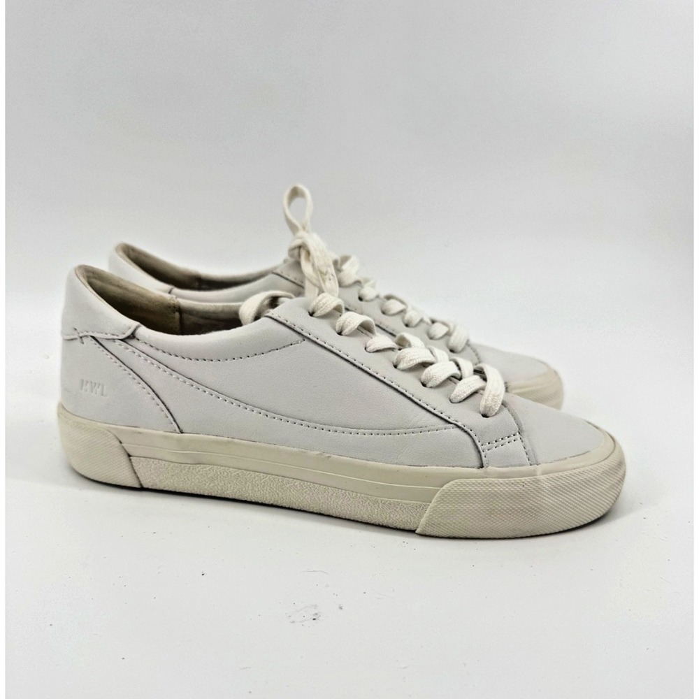 Madewell Sidewalk Low Top White Leather Sneakers Women 7 Men 5.5 ND989
